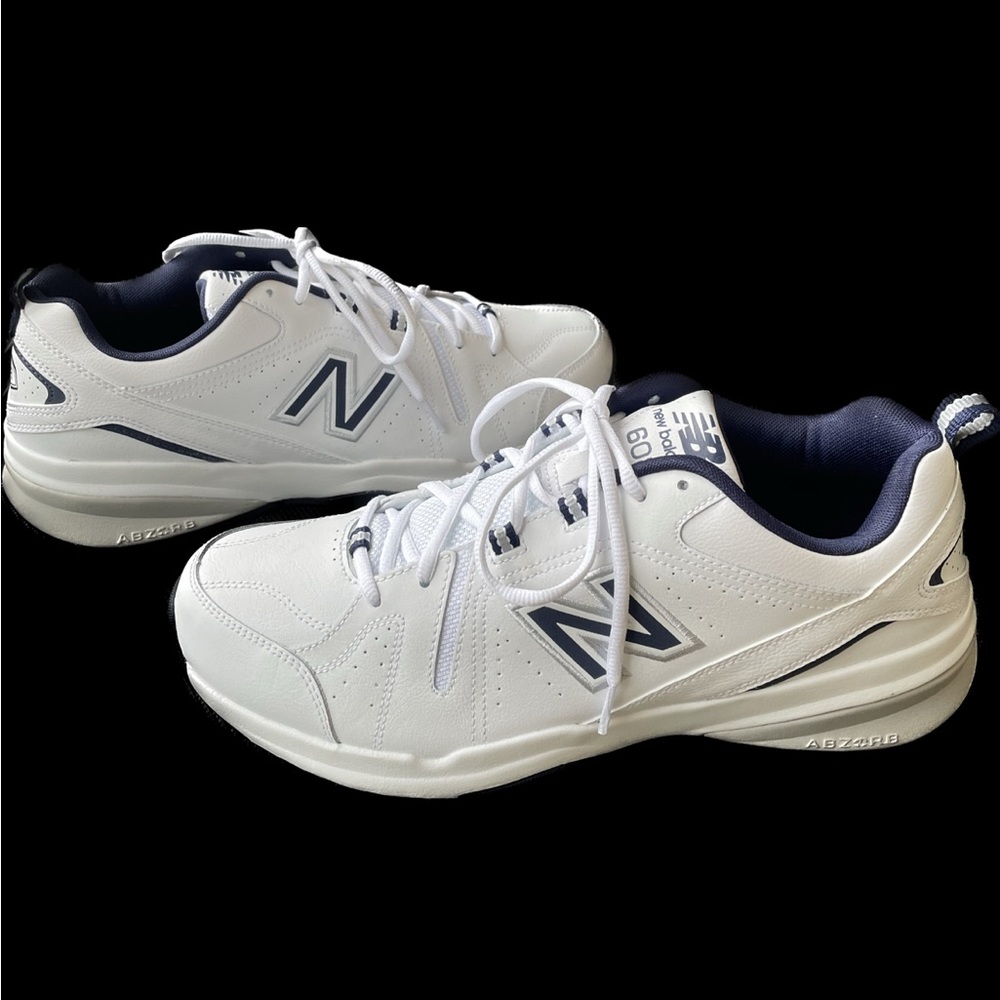 “NEW BALANCE 608”, NWOT, Men’s Sz12, White/Blue Sneakers - Picture 2 of 8